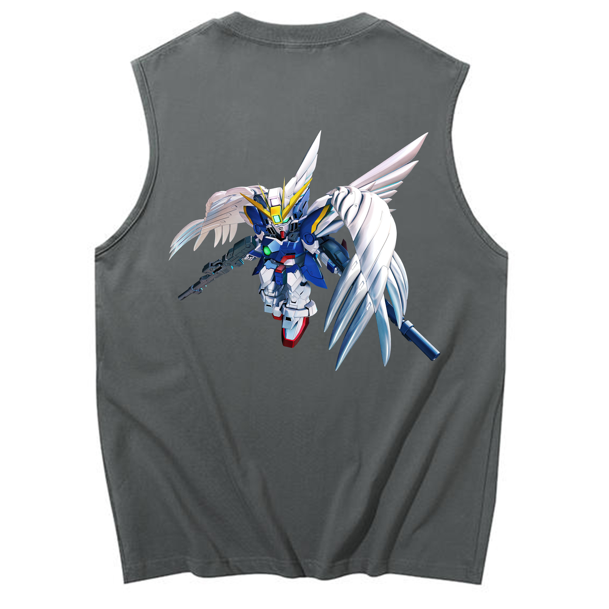 （画像用） 機動戦士ガンダム Mobile Suit Gundam コットン100％タンクトップ（背面プリント）
